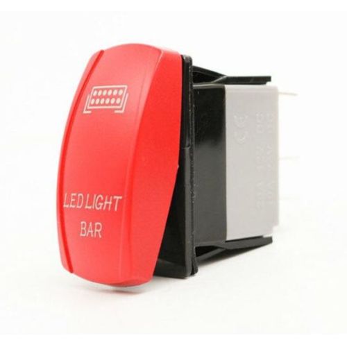 Waterproof DC12V 24V LED ON-OFF Boat Marine Red Rocker Switch