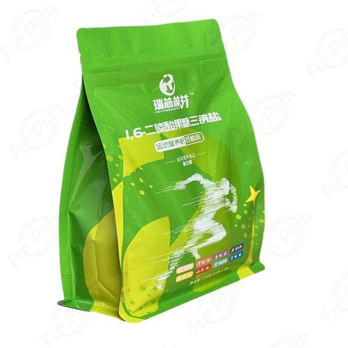 Healthy food flat bottom plastic packaging bags