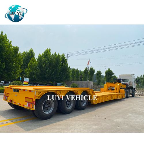 Removeable Gooseneck 100 Ton Lowbed Semi Trailer