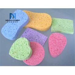 Natural Cellulose Sponge Facial Cleaning Sponge Low Price Round Cellulose Sponges