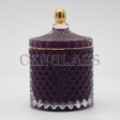 Promotional Glass Covered Storage Jar for Candy Dish Box