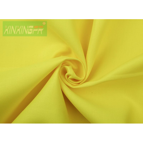 88% Cotton 12% Nylon Flame Retardant Hi-Vis Fluorescent Yellow Fabric